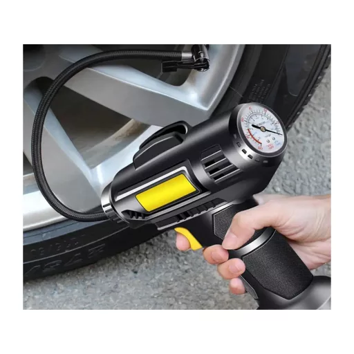 Autós Kompresszor / 12V  Pumpa LED Világítással