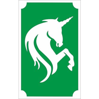 8x5 cm-es Csillámtetoválás sablon - Unikornis 142
