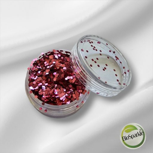 Kozmetikai Chunky Bio csillám Rose Pink