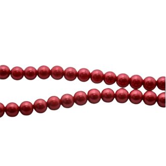   Viaszgyöngy füzér, csipkebogyó piros 80cm (9,5 mm szemek)