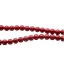 Viaszgyöngy füzér, csipkebogyó piros 80cm (9,5 mm szemek)