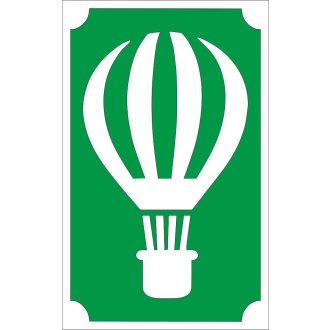 8x5 cm-es Csillámtetoválás sablon - Hőlégballon 1