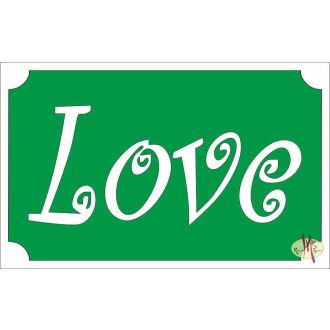 8x5 cm-es Csillámtetoválás sablon - Love 4