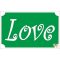 8x5 cm-es Csillámtetoválás sablon - Love 4