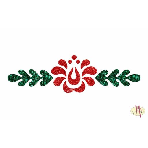 8x5 cm-es Csillámtetoválás sablon - Magyar motívum 12