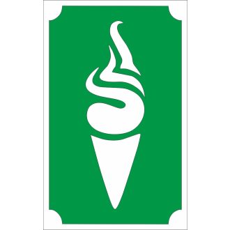 8x5 cm-es Csillámtetoválás sablon - Fagylalt 17