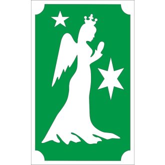 8x5 cm-es Csillámtetoválás sablon - Angyal 27
