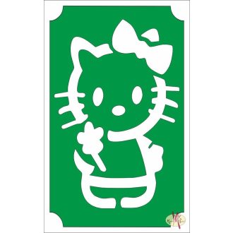 8x5 cm-es Csillámtetoválás sablon - Hello Kitty 29