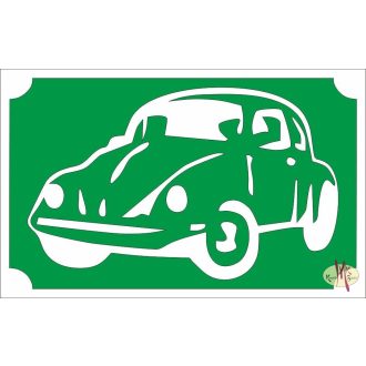 8x5 cm-es Csillámtetoválás sablon - VW Bogár 35