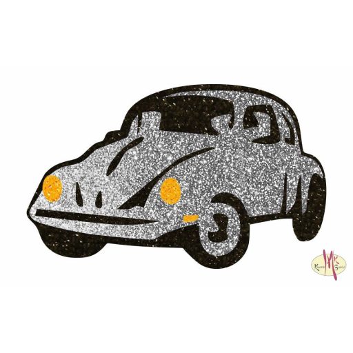 8x5 cm-es Csillámtetoválás sablon - VW Bogár 35