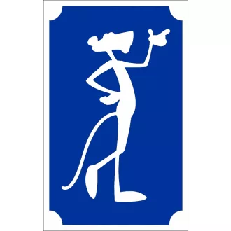 Csillámtetoválás sablon 8x5cm - Rózsaszín Párduc 36