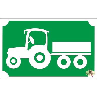 8x5 cm-es Csillámtetoválás sablon - Traktor 37