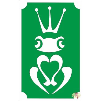 8x5 cm-es Csillámtetoválás sablon - Béka királyfi 40