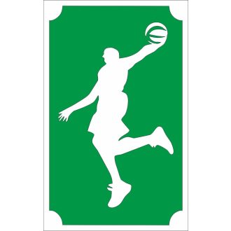 8x5 cm-es Csillámtetoválás sablon - Kosaras Jordan 42