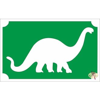 8x5 cm-es Csillámtetoválás sablon - Dino 46