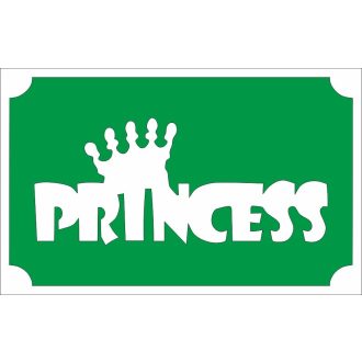 8x5 cm-es Csillámtetoválás  sablon - Princess 50