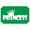 8x5 cm-es Csillámtetoválás  sablon - Princess 50