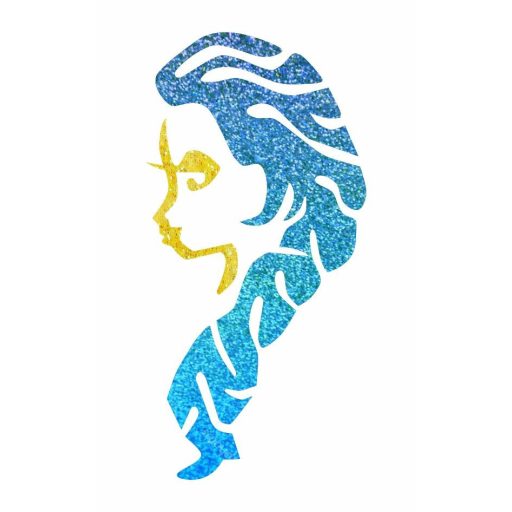 8x5 cm-es Csillámtetoválás sablon - Elza 63