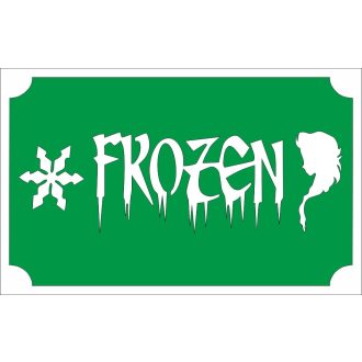 8x5 cm-es Csillámtetoválás sablon - Frozen 64