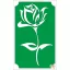 8x5 cm-es Csillámtetoválás sablon - Rózsaszál 79