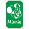 8x5 cm-es Csillámtetoválás sablon - Minnie mouse 82