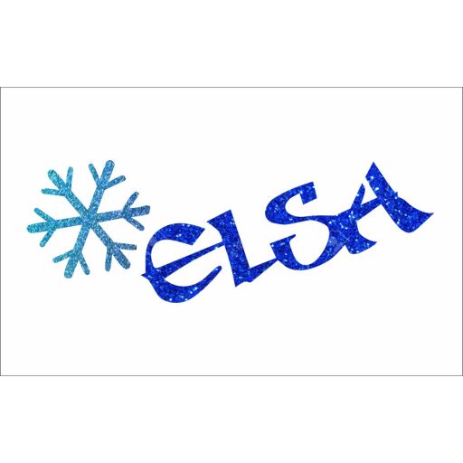 8x5 cm-es Csillámtetoválás sablon - Elsa 88