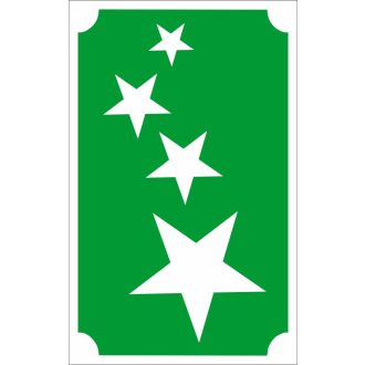 8x5 cm-es Csillámtetoválás sablon - Csillagok 89