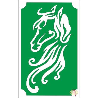 8x5 cm-es Csillámtetoválás sablon - Ló 92