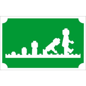 8x5 cm-es Csillámtetoválás sablon - Lego  95