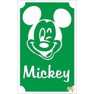 8x5 cm-es Csillámtetoválás sablon - Mickey mouse 104