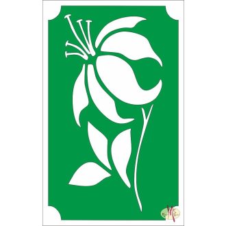 8x5 cm-es Csillámtetoválás sablon - Virág 109