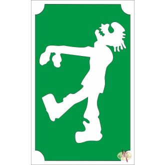 8x5 cm-es Csillámtetoválás sablon - Zombi 110