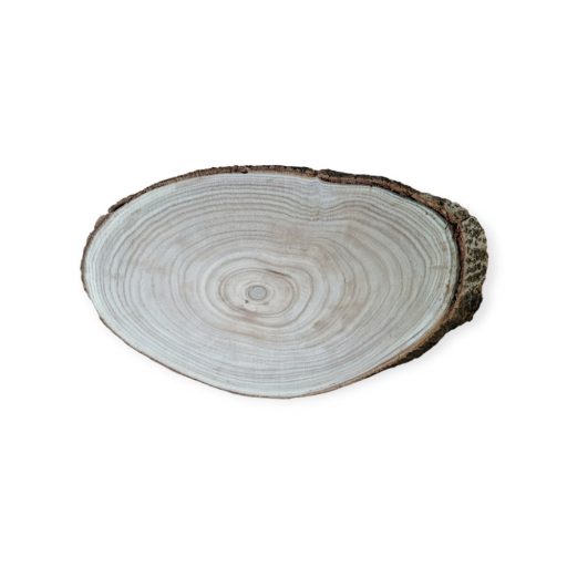 Fa szelet, ovál korong 42x27x3 cm 