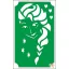 8x5 cm-es Csillámtetoválás sablon - Elsa 112