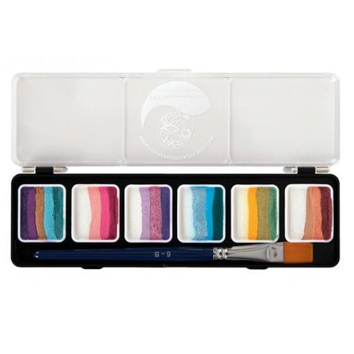PXP Ilse Kusters Fairy Tale 6x6 gramm csíkos paletta 6-os lapos ecsettel 43690