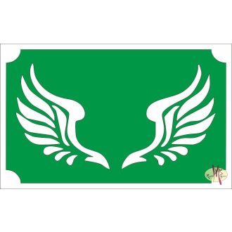 8x5 cm-es Csillám tetoválás sablon - Angyal szárnyak 124