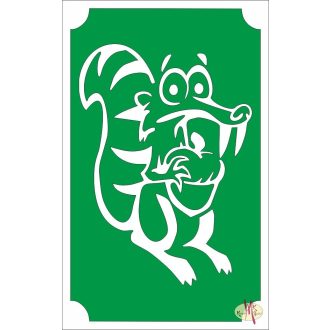   8x5 cm-es Csillámtetoválás sablon - Jégkorszak mókus 129
