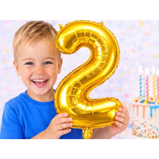 2-es Számú Fólia Lufi – Arany 66 cm