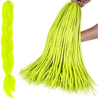 Szintetikus haj színes afro-ombre fonathoz - Neon zöld