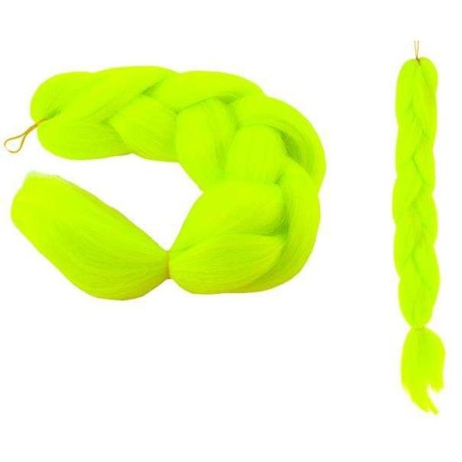 Szintetikus haj színes afro-ombre fonathoz - Neon zöld