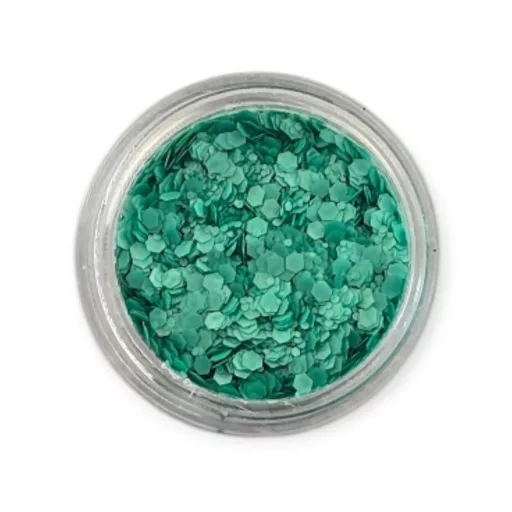 KiviArt Mixed Chunky UV Csillám Green GSL150 - Világító Zöld Nagyszemcsés Glitter