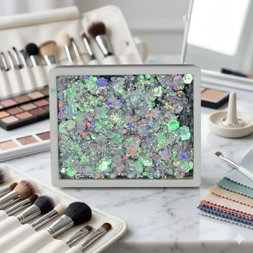 KiviArt Snowflakes csillámkrém holografikus glitter arcra és testre