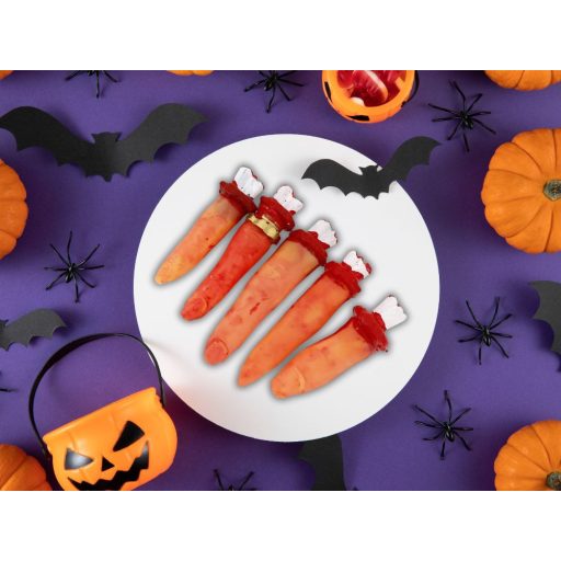 Levágott ujjak készlet Halloweenre 5db/cs
