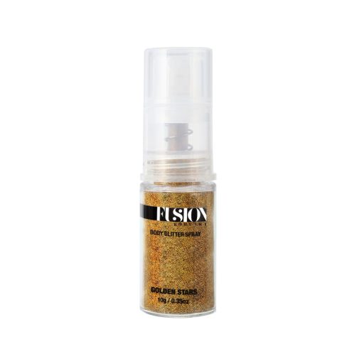 Fusion Glitter Pump Spray Golden Stars - Holographic Gold