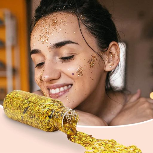 Laura Serna Chunky face and Body glitter gel - Arany