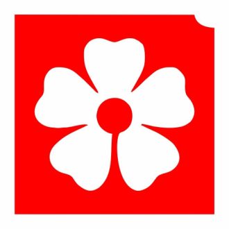 4x4cm Csillámtetoválás sablon 13 virág 