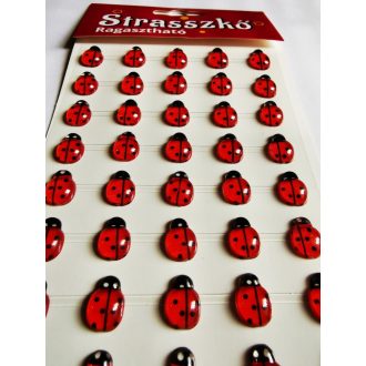 Strasszkő - Katica 45 db/csomag