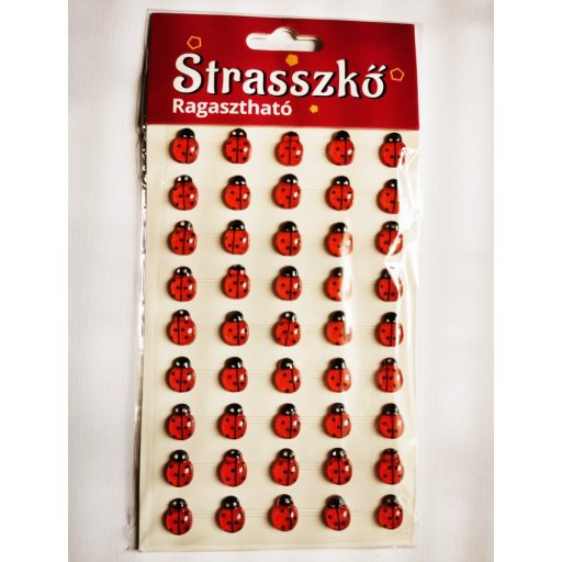 Strasszkő - Katica 45 db/csomag