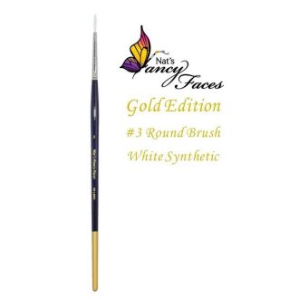 Nat's Fancy kerek #3 arcfestő ecset Gold Edition