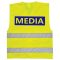 Biztonsági mellény - Media, News felirattal